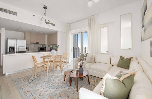 Abu Dhabi Apartment | Silkhaus Canal view 3BDR+Maid | Near Ferrari World