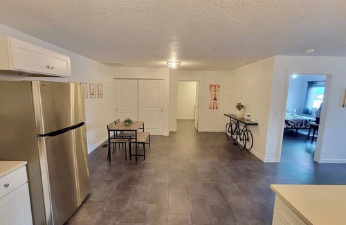 Kellogg Condo | SilverStrike Condos Unit 3 Relaxing porch, central location, washer/dryer.