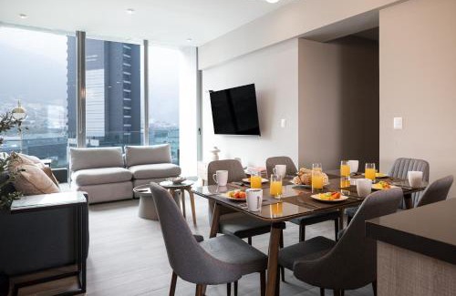 Monterrey Apartment | Sinfonía de serenidad y estilo, 3 min de San Pedro