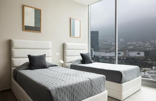 Monterrey Apartment | Sinfonía de serenidad y estilo, 3 min de San Pedro