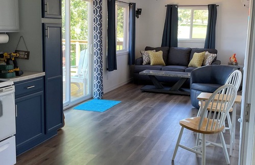 Lake City Cabin | S’more Sunsets on Roy Lake. Spectacular deck views from this 2-bedroom cabin.