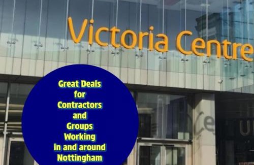 Nottingham City Centre Apartment | "Snooze Central" - City Centre Apartments above Victoria Centre Shopping Centre with full Kitchen in Milton Street - up to 4 Beds - most Central Location next to the Hilton Hotel - Outdoor Parking for Cars or Vans five pounds a day - Sunday 1pm Check-Out