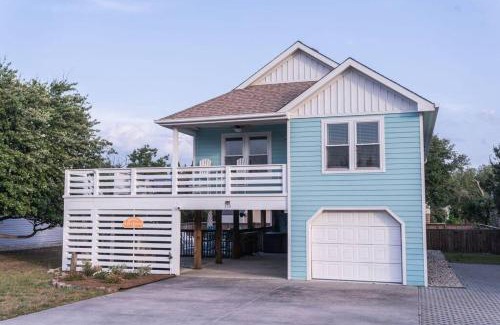 Colington House | Somewhere On A Beach - 4 bedroom -Private Pool - Hot Tub - Fire Pit - Game Room - Horseshoe Pits - Walk to beach, Sound, arcade and go carts!