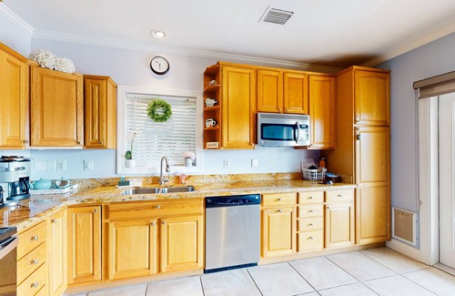 Bay Point House | Soundfront home with boat trailer parking, scenic balcony, grill, & full kitchen