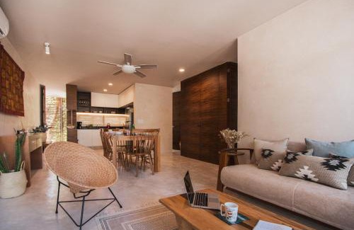 Tulum Apartment | Spacious 2BR apt · Wide balcony w/tub & Yoga deck