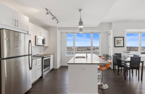 Assembly Square Apartment | Spacious apartment with water view