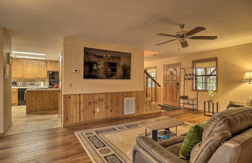 Altaville Cabin | Spacious cabin with AC, private lake, hot tub, movie room