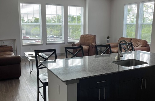 Towson Apartment | Spacious corner suites/seasonal pool