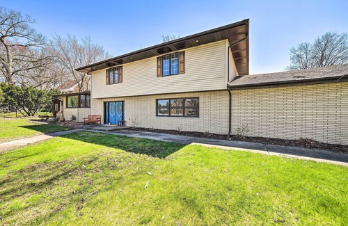 Michigan City Cottage | Spacious Getaway w/Heated Private Pool!