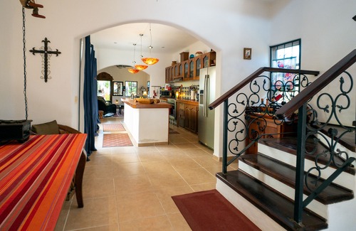 Puerto Morelos House | Spacious Hacienda style home with charming garden, screened porch and pool