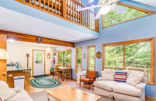 Frankfort House | Spacious home near the lake w/ fireplace, hammock, full kitchen, & washer/dryer