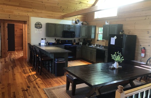 Lake Lure House | Spacious Log Home, Waterfront, Very Private, Book now for Family Vacations