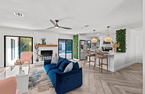 Lake Clarke Shores House | Spacious Palm Beach Paradise with Heated Pool and Backyard Games