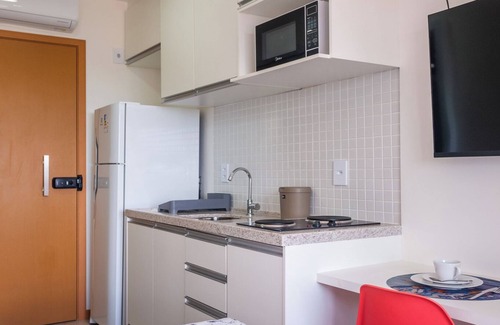 Boca do Rio Apartment | Stúdio com Wi-Fi próximo do mar com vista incrível