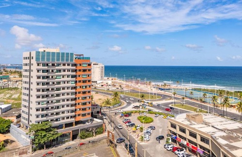 Boca do Rio Apartment | Stúdio com Wi-Fi próximo do mar com vista incrível