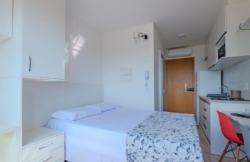 Boca do Rio Apartment | Stúdio com Wi-Fi próximo do mar com vista incrível