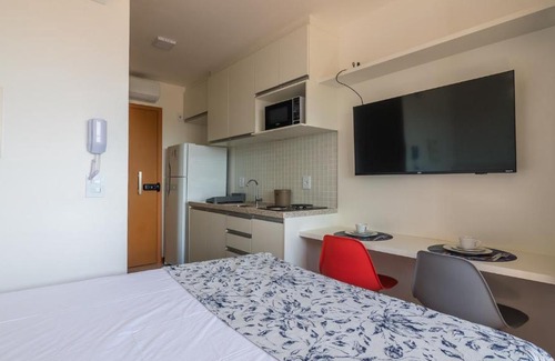 Boca do Rio Apartment | Stúdio com Wi-Fi próximo do mar com vista incrível