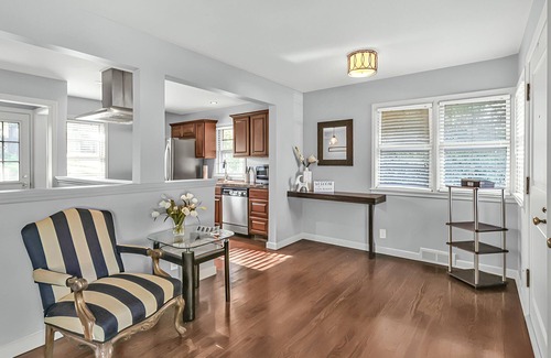 Omaha House | Stay in a charming 2-bedroom house in Omaha with WiFi, AC, and a peaceful vibe.