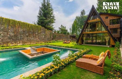 Nishat-Shalimar Villa | StayVista at Alpha and Peek a boo with Lawn, BBQ, Aframe and Bonfire