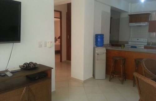 El Batey Apartment | Steps from Sandy Beach, Central 2BD Condo, Pool, Internet/Cable TV, AC, Balcony
