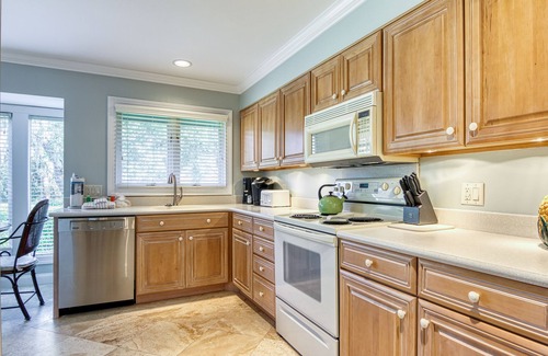 Beach Lagoon Villa | Steps to Beach, Lagoon View End-Unit, Sea Pines Turtle Lane Club Beachside Villa