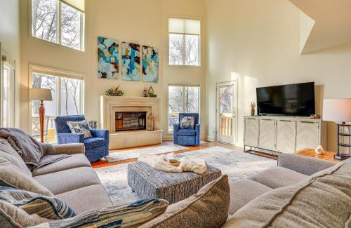 Mountain View House | Steps to White River Mountain View Home with Deck!