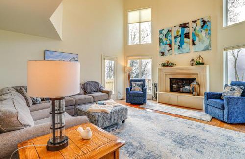 Mountain View House | Steps to White River Mountain View Home with Deck!