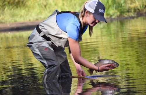 Island Park House | Stone Skipper Lodge by KABINO Waterfront Hot Tub Private Bath In Every Bedroom FirePit Mtn Views WiFi Grill