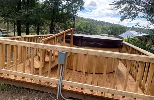 San Cristobal Cabin | Studio Cabin Suite on Organic Farm Stay near Taos, New Mexico