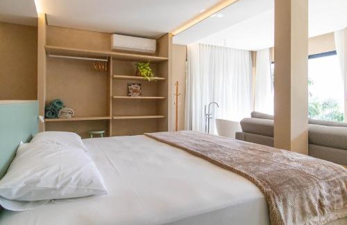 Sambaqui Apartment | Studio com banheira e vista para o mar CH2753