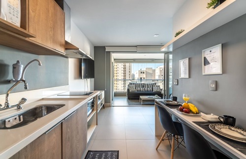 Brooklin Paulista Apartment | Studio High standard, modern and cozy in the heart of Brooklin.
