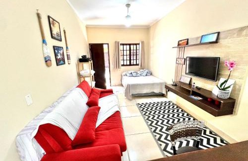 Centro House | Studio pé na areia com área de churrasco privativa