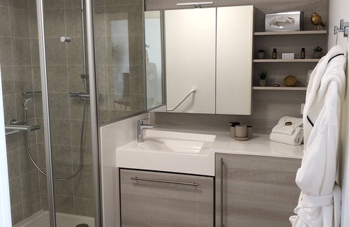 Gleize Apartment | Studio with bathroom and terrace