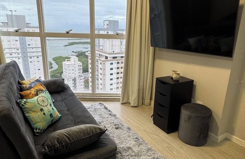 Fazenda Apartment | Studio with sea view - Itajaí/BC - main beaches of Itajaí and BC.