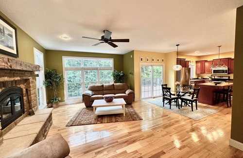 Webster House | Stunning 3 bed, 2.5 bath home, nestled in a quiet woodsy setting.