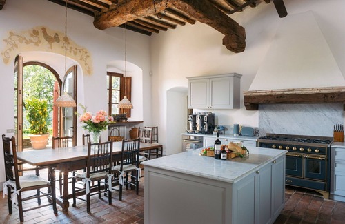 San Pietro in Bossolo Villa | Stunning private villa for 12 people with private pool, A/C, WIFI, TV, patio and panoramic view