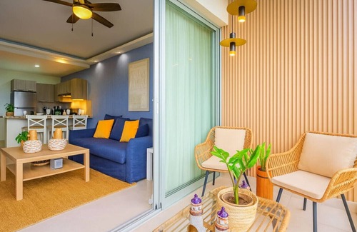 Boca Chica Apartment | Stylish 2BD Retreat Full AC, Pool, Steps to Beach