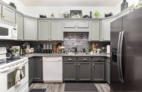 Clarksville Apartment | Stylish 2BR Townhome w Garage Patio Perfect for Stays or Assignments