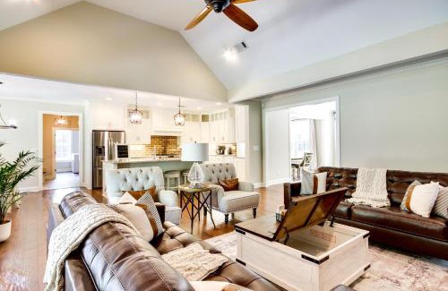 Peach Orchard House | Stylish Hephzibah Home with Fire Pit and Theater Room!
