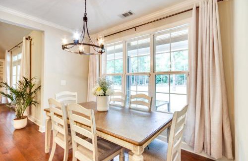 Peach Orchard House | Stylish Hephzibah Home with Fire Pit and Theater Room!