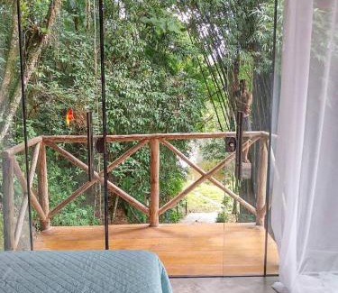 Antonio Carlos Cabin | Suíte com cachoeira no quintal