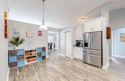 Summerfield House | Summerfield home with a fenced-in yard, pool, hot tub, & games