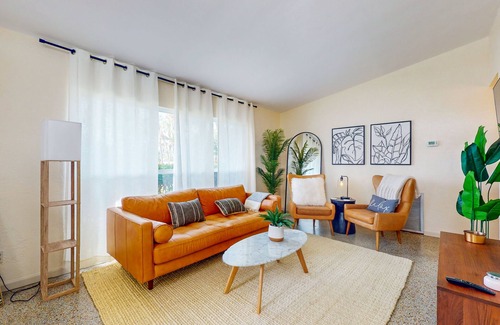 Belle Vista House | Sunlit & stylish dog-friendly retreat with great patio - steps from the shore