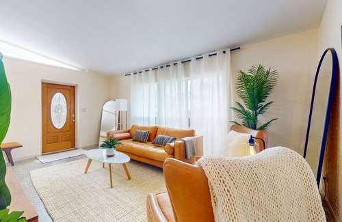 Belle Vista House | Sunlit & stylish dog-friendly retreat with great patio - steps from the shore