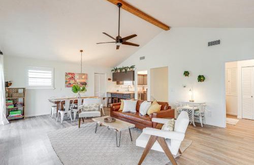 Suwannee House | Sunny Side Up Canal-Front Getaway with Dock!