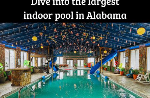 Bryant House | Sunset Ridge cabin 21 miles from Chatt TN Indoor pool & hot tub