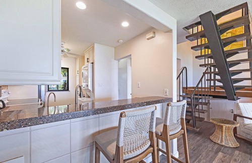 Historic Lahaina Front Street House | Superior, remodeled, Oceanfront two bedroom 2.5 bath low rise, AC, pool.