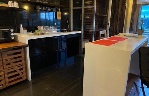 Temuco Apartment | Temuco Centro Depto rústico incluye estacionamiento, estufa pellet Excelente evaluación en otras plataformas