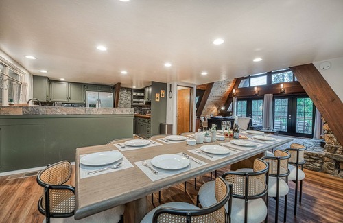 North Fork Cabin | The A-Frame on Toku: Gameroom/HotTub/Firepit/BassLake