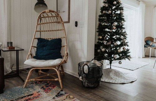 Irons Cottage | The Aqua Dock on Harper Lake - Hike, Bike, and Fish The Manistee National Forest